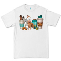 White golden retriever dog coffee cups Premium Tee - texasbilliewilder