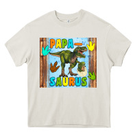 Cream papa saurus Heavy Core Tee - Artiststas