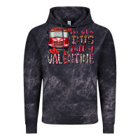 Cloud Black I've got bus full of Valentine Vintage Hoodie - RacoonDesign