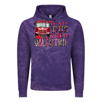 Cloud Purple I've got bus full of Valentine Vintage Hoodie - RacoonDesign