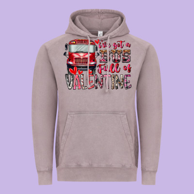 I've Got Bus Full Of Valentine Vintage Hoodie Designed By Racoondesign