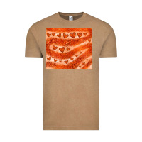 Vintage Coffee orange glitter heart Vintage Tee - JahusDesignShop
