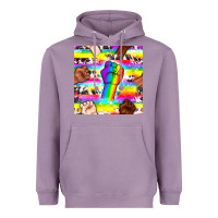 Lavender Pride lgbtq hands with cowhide seamless pattern Heavyweight Hoodie - BundleAndBundleShop