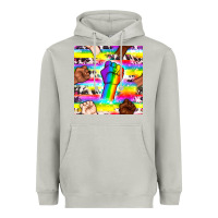 Moon Dust Pride lgbtq hands with cowhide seamless pattern Heavyweight Hoodie - BundleAndBundleShop