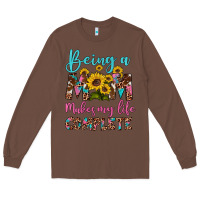 Chestnut being a mom makes my life complete Long Sleeve Tee - Artiststas