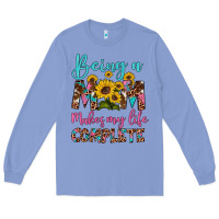 Colony Blue being a mom makes my life complete Long Sleeve Tee - Artiststas