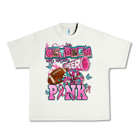 Pistachio in october we wear cheer pink football Urban Heavy Tee - AdoDesignShop