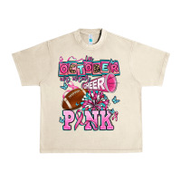 Sandshell in october we wear cheer pink football Urban Heavy Tee - AdoDesignShop