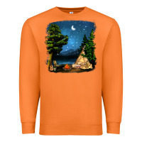 Carrot Night Glamping Camp With Wine Premium Sweatshirt - BundleAndBundleShop
