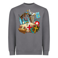 Storm nurse  cross and jesus Heavyweight Sweatshirt - AdoDesignShop