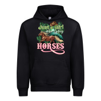 Black Just a girl who loves Horses Urban Hoodie - HowdyJamesFarm