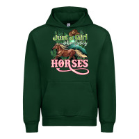 Forest Green Just a girl who loves Horses Urban Hoodie - HowdyJamesFarm