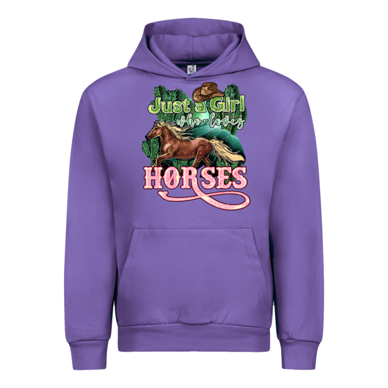 Just A Girl Who Loves Horses Urban Hoodie by HowdyJamesFarm | Teevron