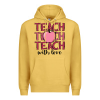 Antique Gold teach with love Premium Hoodie - JahusDesignShop