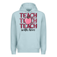 Blue Mist teach with love Premium Hoodie - JahusDesignShop