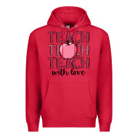 Cardinal teach with love Premium Hoodie - JahusDesignShop