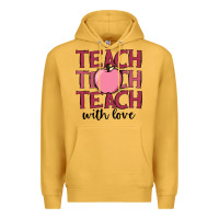Mustard teach with love Premium Hoodie - JahusDesignShop