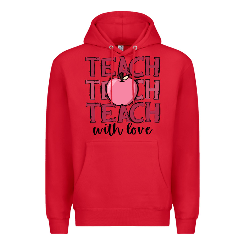 Teach With Love Premium Hoodie by JahusDesignShop | Teevron
