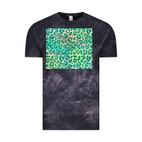 Cloud Black green leopard glitter Vintage Tee - JahusDesignShop
