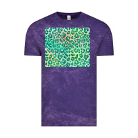 Cloud Purple green leopard glitter Vintage Tee - JahusDesignShop