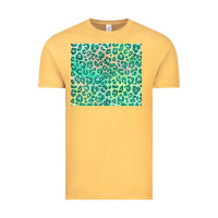 Vintage Mustard green leopard glitter Vintage Tee - JahusDesignShop