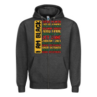 Charcoal Heather black history  month Zipper Hoodie - MaliasSmallBusiness