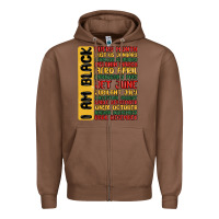 Chestnut black history  month Zipper Hoodie - MaliasSmallBusiness