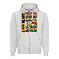 Dove Grey black history  month Zipper Hoodie - MaliasSmallBusiness