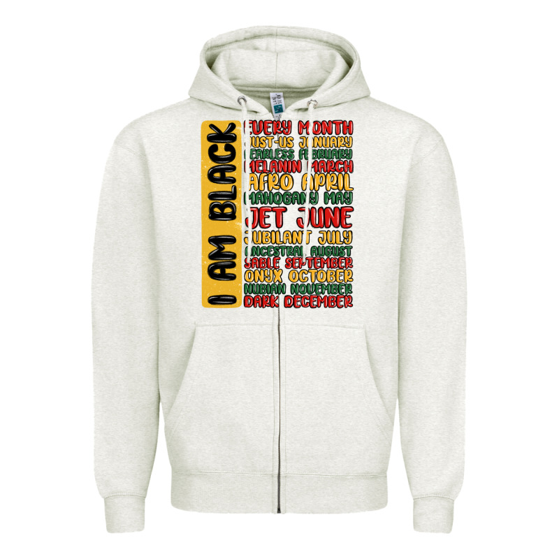 Black History  Month Zipper Hoodie by MaliasSmallBusiness | Teevron