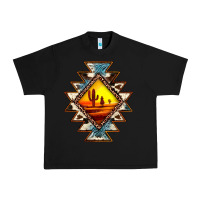 Black cowhide leopard sunset aztec Urban Heavy Tee - JahusDesignShop