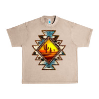 French Oak cowhide leopard sunset aztec Urban Heavy Tee - JahusDesignShop