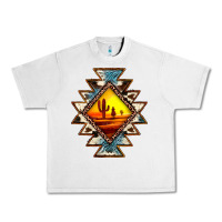 Lunar Rock cowhide leopard sunset aztec Urban Heavy Tee - JahusDesignShop