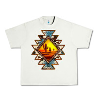 Pistachio cowhide leopard sunset aztec Urban Heavy Tee - JahusDesignShop