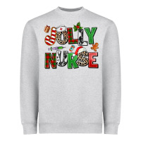 Heather Grey jolly nurse Heavyweight Sweatshirt - AdoDesignShop