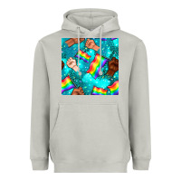 Moon Dust Pride lgbtq hands with flag seamless pattern Heavyweight Hoodie - BundleAndBundleShop