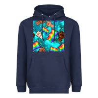 Navy Pride lgbtq hands with flag seamless pattern Heavyweight Hoodie - BundleAndBundleShop