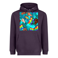 Pride Lgbtq Hands With Flag Seamless Pattern Heavyweight Hoodie | Teevron