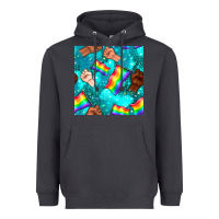 Smoke Pride lgbtq hands with flag seamless pattern Heavyweight Hoodie - BundleAndBundleShop