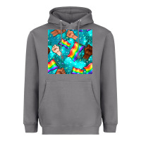 Storm Pride lgbtq hands with flag seamless pattern Heavyweight Hoodie - BundleAndBundleShop