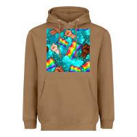 Toasted Coconut Pride lgbtq hands with flag seamless pattern Heavyweight Hoodie - BundleAndBundleShop