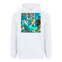 White Pride lgbtq hands with flag seamless pattern Heavyweight Hoodie - BundleAndBundleShop