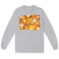 Moon Dust fall pumpkin background Long Sleeve Tee - AdoDesignShop