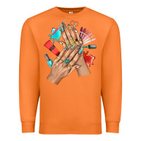 Carrot Western Nail Art With Nail Material Bbs Premium Sweatshirt - BundleAndBundleShop