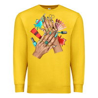 Lemon Western Nail Art With Nail Material Bbs Premium Sweatshirt - BundleAndBundleShop