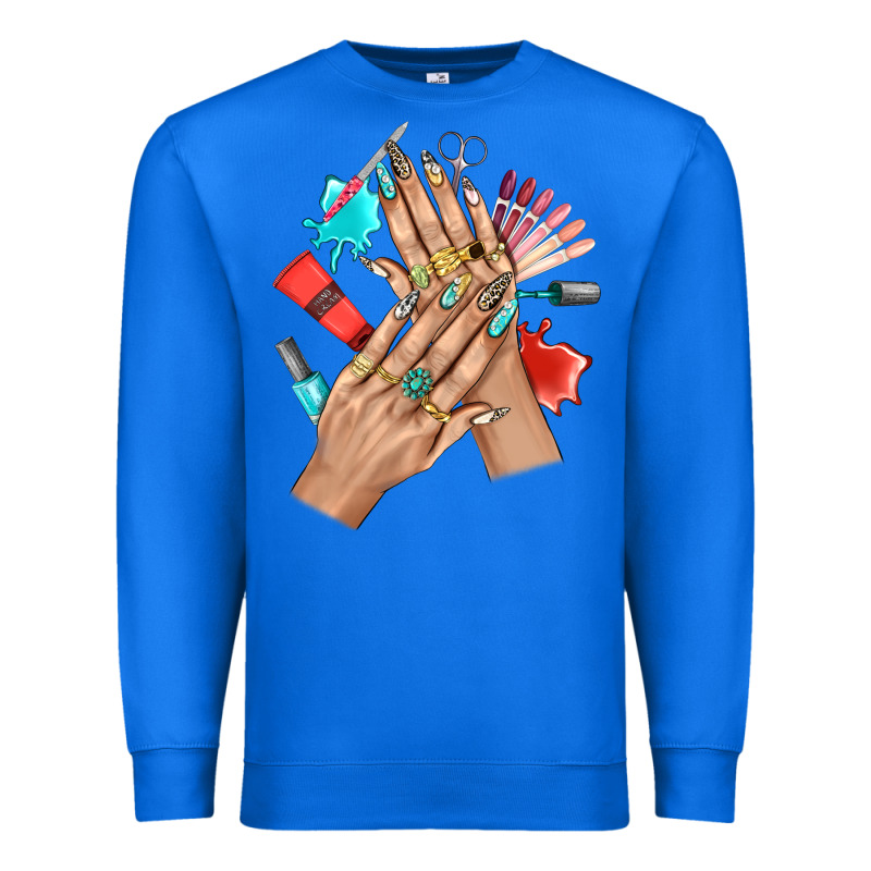 Western Nail Art With Nail Material Bbs Premium Sweatshirt by BundleAndBundleShop | Teevron