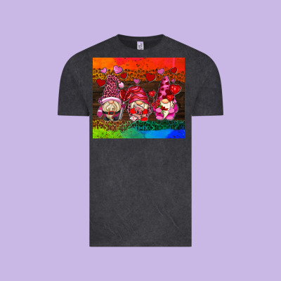 Valentines Day Gnome Vintage Tee Designed By Adodesignshop