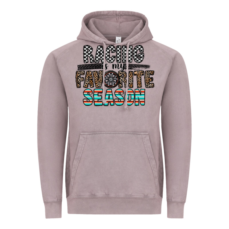 Racing Is My Favorite Season Vintage Hoodie by CowhideDigitalArt | Teevron