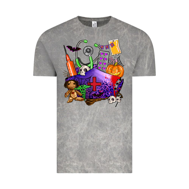 Zombie Nurse   Halloween Vintage Tee by AdoDesignShop | Teevron