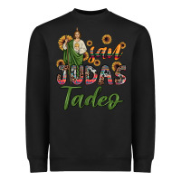 Black san judas tadeo sunflower Heavyweight Sweatshirt - JahusDesignShop