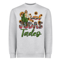 Heather Grey san judas tadeo sunflower Heavyweight Sweatshirt - JahusDesignShop